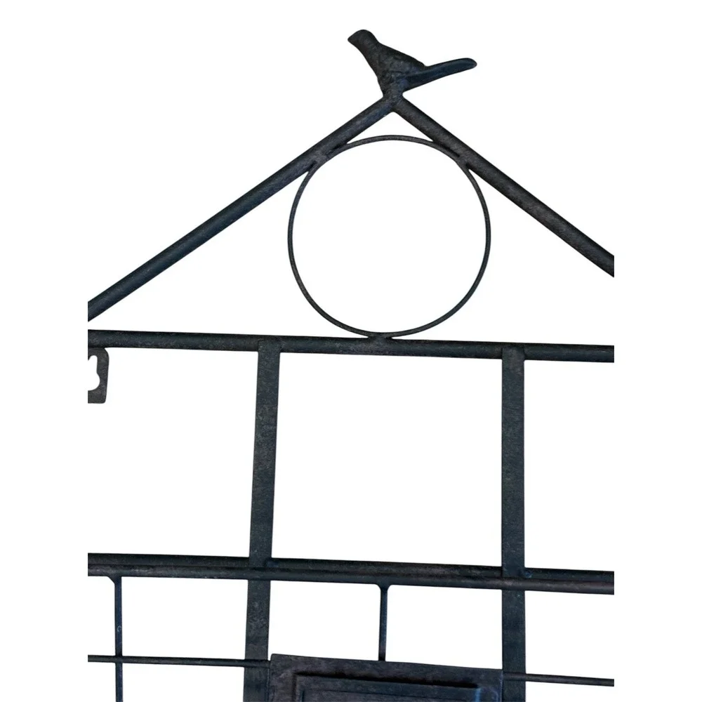 Decorative Garden Bird House Iron Wall‎ Mail Paper Holder